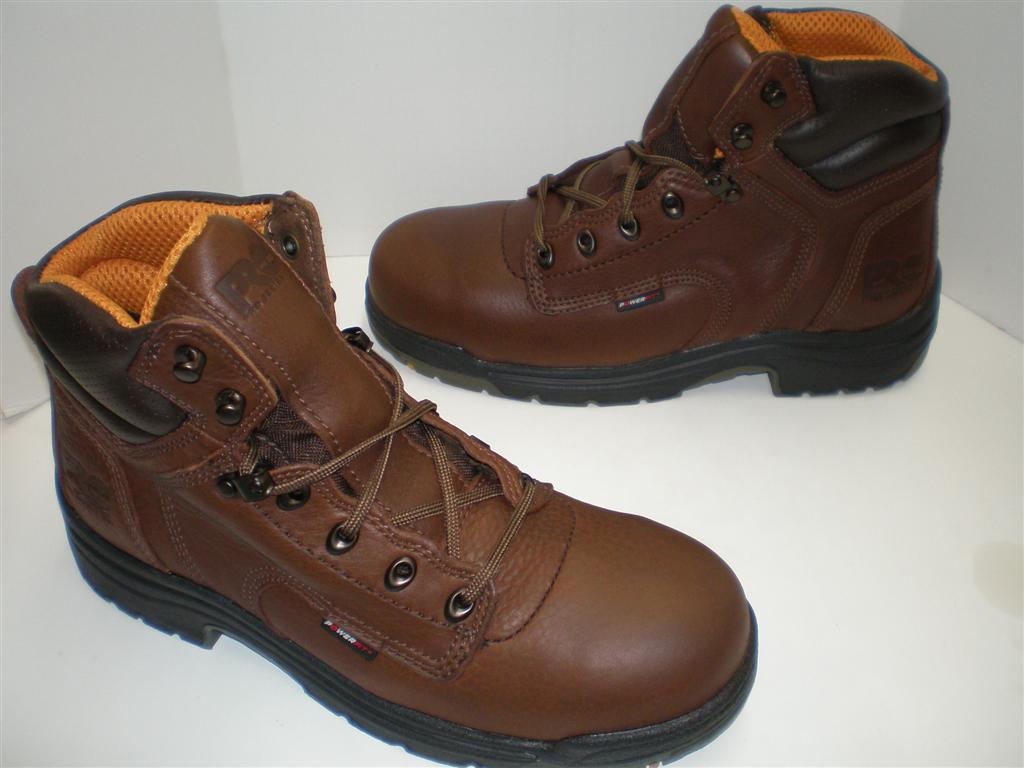 NIB Mens Timberland Pro TiTAN Steel Toe Work Boots 26063 Dark Brown | eBay