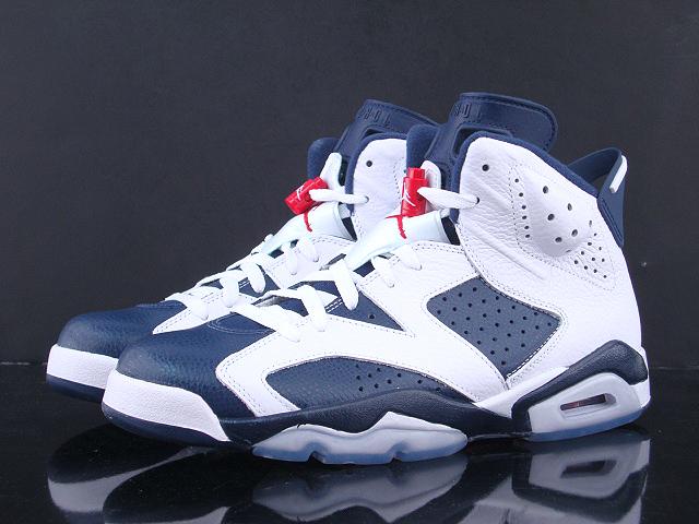 NIB Youth Boys Nike Air Jordan 6 Retro White Midnight Navy Blue | eBay